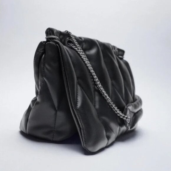 Zara Chain Strap Quilted Shoulder Bag - Picture 2 of 10